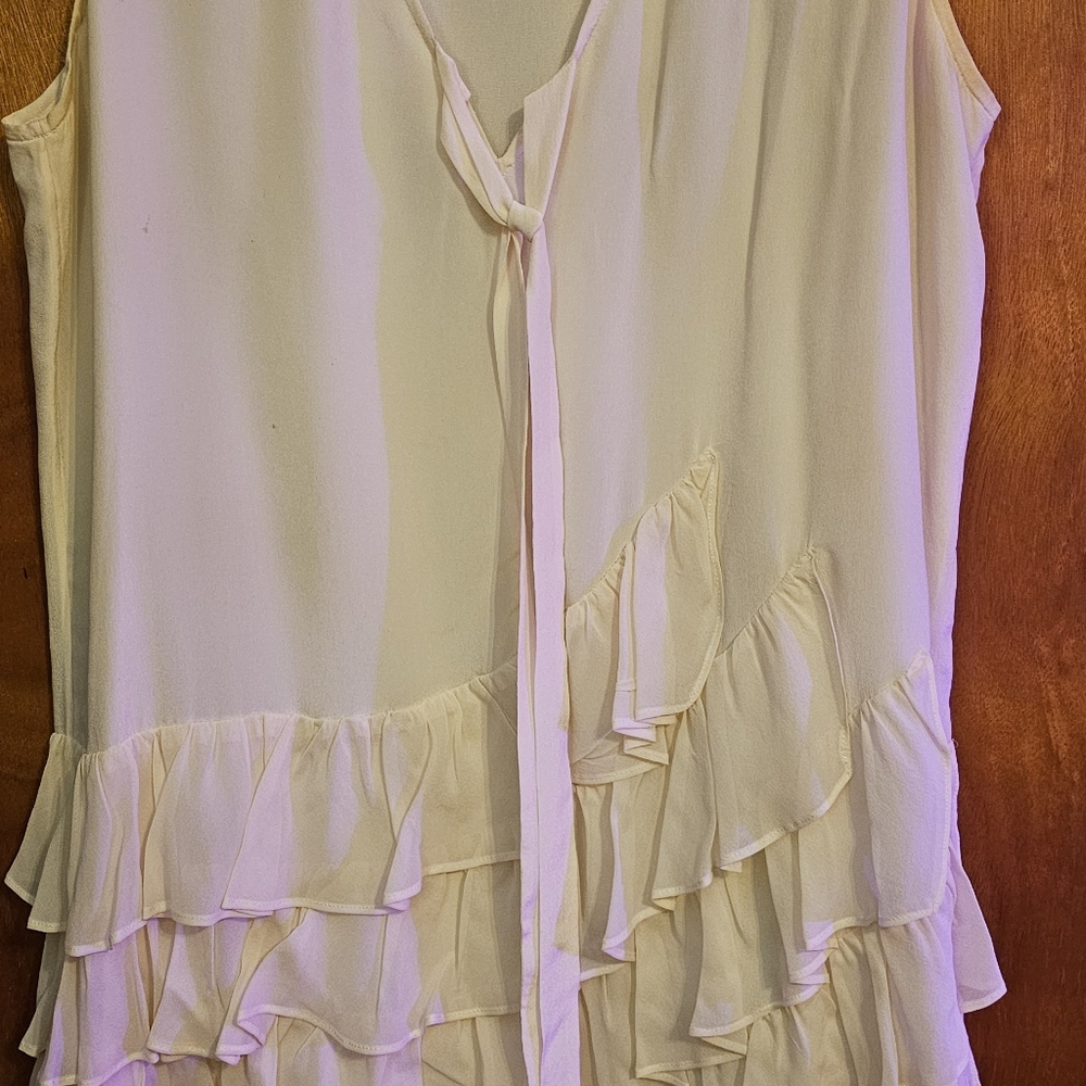 Sleeveless Silk Top